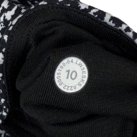 Lululemon InStill High-Rise Tight 28" In Warped Grain Alpine White Black Size 10 - Picture 6 of 8
